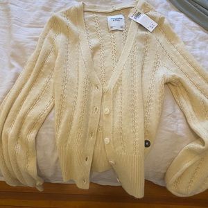 Abercrombie and Fitch Yellow Cardigan